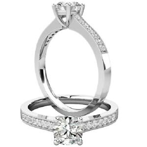 yzWG[EANZT[ NbVIWiCbTjeAzCgS[h066 cuscino ct originale moissanite anello di fidanzamento 14k vero oro bianco
