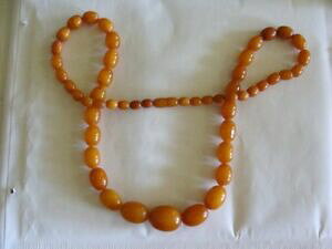 yzWG[EANZT[ I[uRnjbN`F[o^[XRb`nj[Ao[Ao[Ocatena succinico per olive 1900 butterscotch miele ambra amber 53 grammi