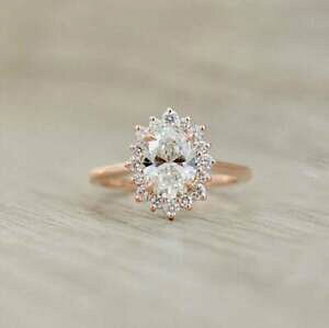 yzWG[EANZT[ CbTje}bVuOS[h[YzCgGQ[Wg2 k moissanite anello massiccio 14k oro rosa fidanzamento bianco