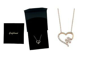yzWG[EANZT[ NteBhXm[t[N[YS[hbLlbNXn[gy_gcraftuneed fiocco di neve rosa placcato oro collana donna cuore ciondolo regalo