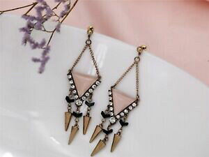 yzWG[EANZT[ CONbvIS[hA[gfRsNgCAOpFgVfAorecchini clip on dorato arte deco rosa triangolo pave lampadario retro a16