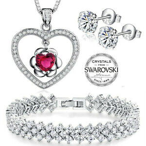 yzWG[EANZT[ n[g`F[n[gy_gVo[XtXL[RNX^uXbgCOP[Xcuore catena pendente cuore argento 925 swarovski R cristallo ore