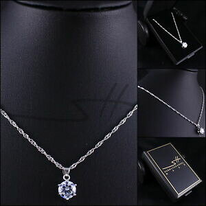 yzWG[EANZT[ WRjlbNXEBY`F[Vo[XtXL[RNX^P[Xcollana regalo zirconi, catena da donna, argento, swarovski R cristalli, in astuccio