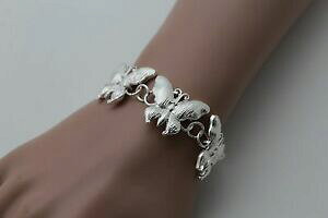 �y���������z�W���G���[�E�A�N�Z�T���[ ���^���V���o�[�u���X���b�g�t�@�b�V�����W���G���[�}���`�o�^�t���C�E�B���O�`���[��donna metallo argento bracciale fashion jewelry multi farfalla ali insetto charm