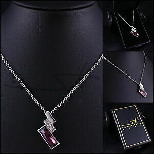yzWG[EANZT[ y_g`F[_lbNXVo[XtXL[RNX^P[Xcatena pendente amp; modern, collana da donna, argento, swarovski R cristalli, in ast