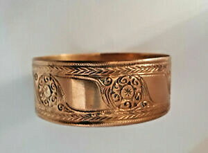 yzWG[EANZT[ uXbgAm[LCV[bracelet anneau 25 mm cuivre cisele 1