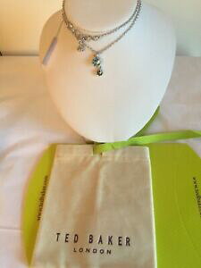 yzWG[EANZT[ xCJ[NENEy_gVo[j[CpbNted baker chiione cristallo corona ciondolo argento blu nuovo in confezione