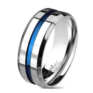 yzWG[EANZT[ N[{fBA[gRXeXO{Otapsis coolbodyart R dito anello nastro anello in acciaio inox argento lucidata, scanalatura nel z