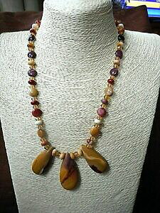 yzWG[EANZT[ [JCgWXp[y_gRCr[YNX^lbNXla mookaite jasper 3 grandi ciondoli moneta perline cristallo collana 20 lg