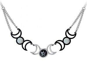 yzWG[EANZT[ COhiGlbNXSVbNpK[mEBbJalchemy englandtres lunae collana, luna, pentagramma gotico, pagano wicca luna