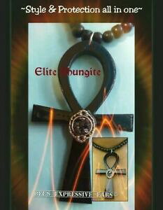 yzWG[EANZT[ r[YANy_glbNXG[gcollana di perlineankh ciondolo con centrato raw elite shungiteda bee expressives
