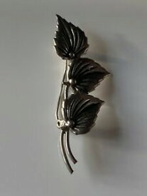 【送料無料】ジュエリー・アクセサリー アンシエンヌヴィンテージフェーユアルジャンテbroche ancienne vintage feuille argente e 55