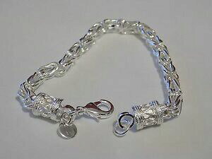 �y���������z�W���G���[�E�A�N�Z�T���[ �V���o�[�g�����f�B�����N�A�v�X�u���X���b�gnuovo adorabile 925 argento alla moda grosso link braccialetto aprox 20cm genuineuk venditore