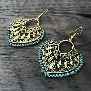 yzWG[EANZT[ uXIyn[gfUCCOin ottoneopere s design etnico a forma di cuore dichiarazione orecchini