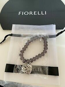 yzWG[EANZT[ tBIbn[gNX^uXbgfiorelli cuore braccialetto di cristallo nuovo