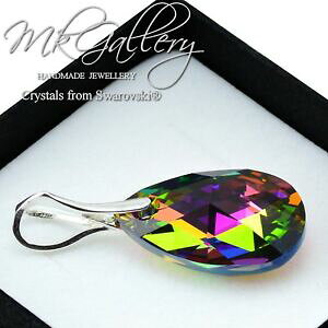 yzWG[EANZT[ Vo[X^[Oy_gXtXL[NX^RA[hp[J[925 argento sterling ciondolo cristalli di swarovski R pera mandorla22 mmcolori