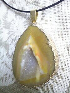 �y���������z�W���G���[�E�A�N�Z�T���[ �A�Q�[�g�y���_���gbel ciondolo agata druzy avvolto sulla stringa gratis pamp;p