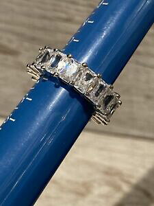 yzWG[EANZT[ G^jeBVo[OGhg[oQbgJbgXp[NXe[ggcz eternity anello dargento tono smeraldo baguette taglio sparkle dichiarazione uk