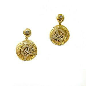 【送料無料】ジュエリー・アクセサリー クリスタルゴールドイヤリングround lucido oro orecchini con cristallo bianco impostazione