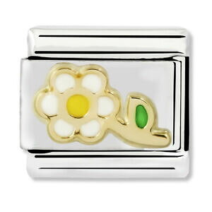 yzWG[EANZT[ IWiNVbNm~l[gzCgCG[t[X`[y_goriginale nomination classico bianco amp; giallo fiore ciondolo acciaio 03021405 22