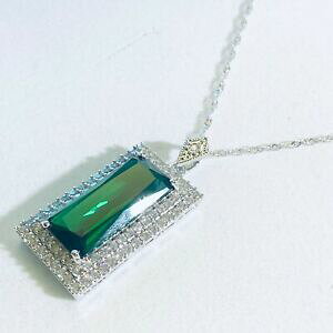 yzWG[EANZT[ zCgS[hy_g`F[GhACXzCgTt@CAvwhite gold pendant amp; chain, emerald amp; ice white sapphires 18kgf boxed plum uk