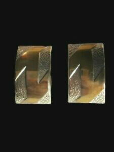 �y���������z�W���G���[�E�A�N�Z�T���[ ���B���e�[�W���_�j�Y���p���[�C�������O�X�e�[�g�����g���g���N���b�vvintage modernist brutalismo martellato retro clip su orecchini dichiarazione di potenza