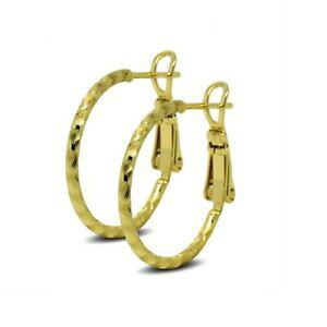 yzWG[EANZT[ eNX`t[vCOS[h9ct oro riempito da donna con trama orecchini a cerchio 9k 20mm