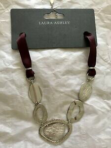 yzWG[EANZT[ [AV[Vo[I[oNXe[gglbNXbnwtlaura ashley donna bellissimo ovale dargento collegamento dichiarazione collana rrp 
