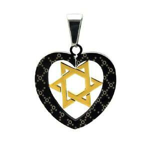 yzWG[EANZT[ frbhy_gt[r[YXtBA`F[c[gXeXX`[n[gX^[acciaio inox bicolore cuore stella di david ciondolo, gratis bead sfera cat