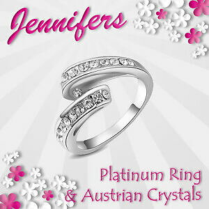 �y���������z�W���G���[�E�A�N�Z�T���[ �v���`�i�����O���f�B�[�X�o�C�p�X�K�[���Y�N���X�^���W�F���Y�o�����^�C���f�[anello di platino onorevoli bypass donne ragazze crystal gemme regalo san valentino n