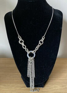 yzWG[EANZT[ GC{Vo[lbNXg[T[N[vNXtWibpy_gavon nw collana dargento tono cerchio corda collegamenti frangia nappa ciondolo