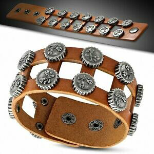 yzWG[EANZT[ AN[}F^uNAEgCNZNhNXuXbgvXcrochet en cuir marron veritable cle outil cle cercle rond clous bracele