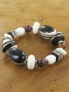�y���������z�W���G���[�E�A�N�Z�T���[ �u���X���b�g�u���b�N�z���C�g�u���E��bracciale ? resina elasticizzato nerobiancomarronebrc 20a