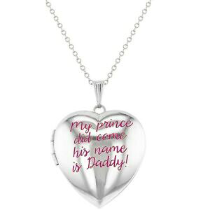 �y���������z�W���G���[�E�A�N�Z�T���[ �p�p�n�[�g�s���N���_���I���l�b�N���Xil mio principe did venire lui nome is daddy cuore rosa medaglione collana per