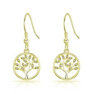 yzWG[EANZT[ XtXL[NX^S[hc[IuCty_gCORoro albero della vita orecchini pendenti creati con cristalli di swarovski R