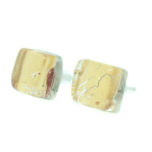 yzWG[EANZT[ [mFgCOS[h~tBI[A[eBUxjXXNGA{^murano vetro orecchini color oro millefiori artigianale venezia bottone quadrato