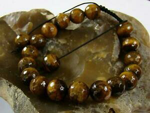 yzWG[EANZT[ YuXbgi`uEWFXg[uXbg^CK[ACp[bracciali da uomo marrone naturale gemstone bracciale occhio di tigre perle 12mm