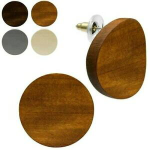 yzWG[EANZT[ EhEbhx[WuEO[o^tCCOXeXX`[ymrotondi legno orecchini a farfalla di grigio beige braun con acciaio inox perno