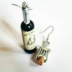 yzWG[EANZT[ j[NC{gRNXN[COOXV[YInunico vino rosso bottiglia amp; cavatappi orecchini occhiali merlot shiraz rioja mini