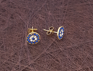 yzWG[EANZT[ S[hiU[{`NXgX{^CO}WbNubNACCOoro orecchini a bottone nazar boncuk evil eye strass orecchini magico occhio nero