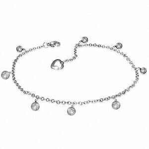 �y���������z�W���G���[�E�A�N�Z�T���[ �u���X���b�g�A���C�����A���A�V�G�C�I�L�V�A�x�b�N���C�����A���C�����G�u�����P�Xbracelet a maillons en acier inoxydable avec maillons a maillons et breloques