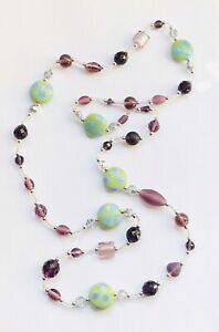yzWG[EANZT[ S[WX^[RCYyhbgKXOJbgNX^AWXglbNXsplendido peridot turchese vetro taglio lungo cristallo ametista collana e twinkle