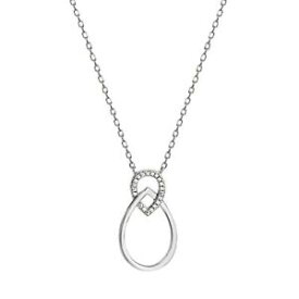 【送料無料】ジュエリー・アクセサリー スターリングシルバーネックレスペンダントティアーズsterling silver cz collana con pendente lacrime