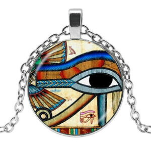 yzWG[EANZT[ GWvgzXV{y_glbNXX`[`F[collana ciondolo simbolo occhio di horus dio egitto, catena acciaio