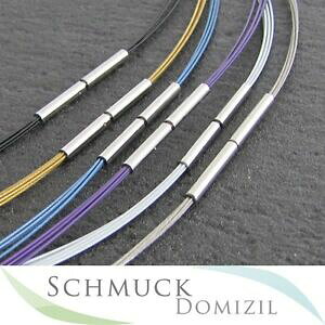 yzWG[EANZT[ mXeXX`[RNVRA[`F[zCgmelano collezione in acciaio inox 5reihiges colliercatenabianco 46 cm