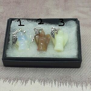 �y���������z�W���G���[�E�A�N�Z�T���[ �n���h���C�h�A���W�F���E�B���O�X�J�{�I�p���C�g�y���_���g�A���S�j�e�V���k�I�[���F�W�F�C�hhandmade gemstone ciondolo angelowingscavoopalite aragonitechine nuov