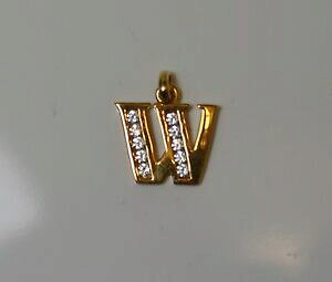 yzWG[EANZT[ yfeBtCjXeVvgAvPZeBhXgXCfJh[pendentif initiale simple lettre w en plaque or serti de strass idee cadeaux