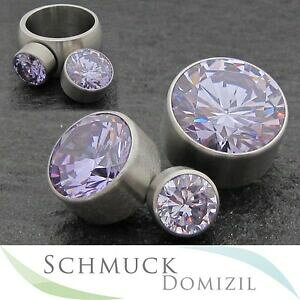 yzWG[EANZT[ x_[WRXeXh[COOmRNVmelano collezione in acciaio inoxanello di trafilatura circa con zirconi in lavanda 10 mm