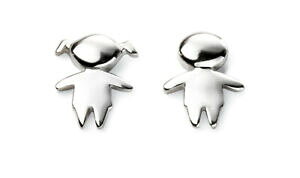 yzWG[EANZT[ GgVo[Vo[X^[OK[[uCO|Xgelements silver per bambini 925 argento sterling boy amp; girl orecchini a lobo con post