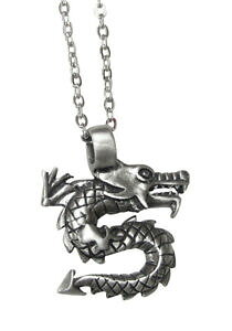 yzWG[EANZT[ s[^[hSy_glbNXcollana ciondolo dragone di peltro